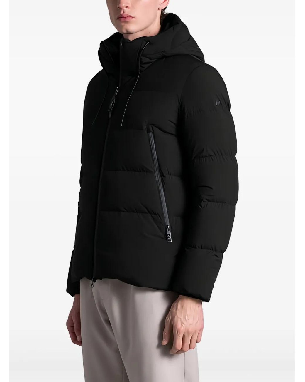 DUNO Black Jump Puffer Jacket for men