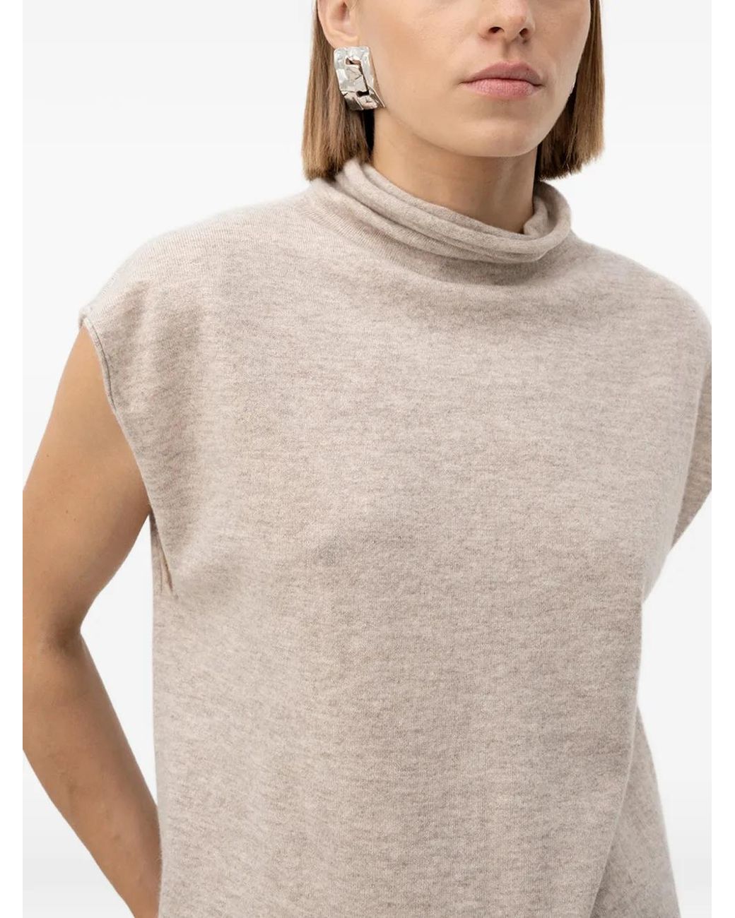 Boss Blue Half-Neck Top