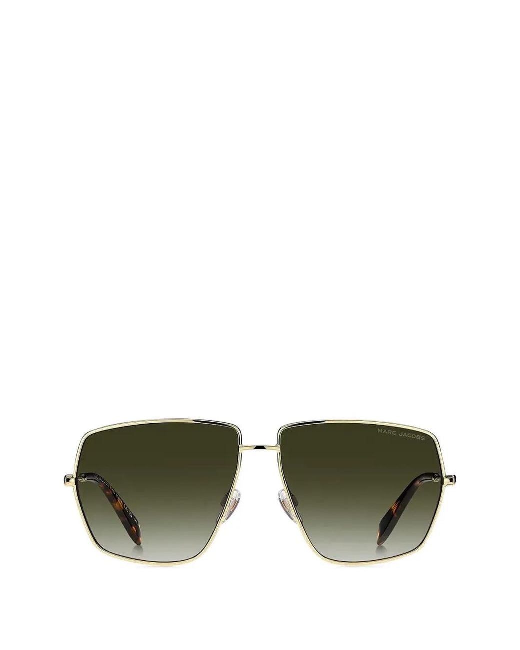 Marc Jacobs Green Geometric-Frame Sunglasses