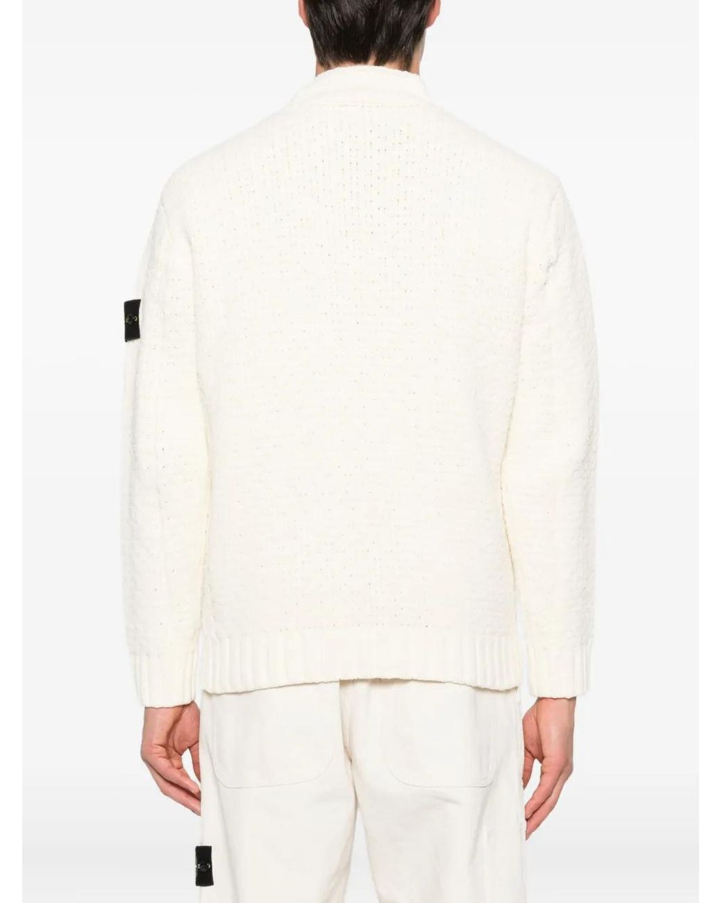 Stone Island White Sweaters for men