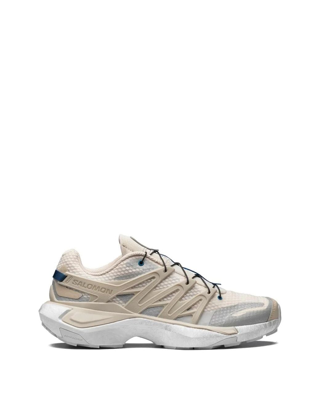 Salomon White Panelled Mesh Sneakers