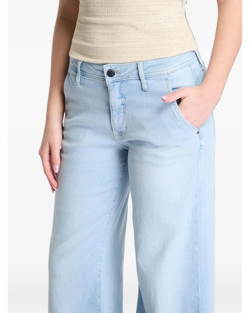 Guess Blue Wide-Leg Jeans