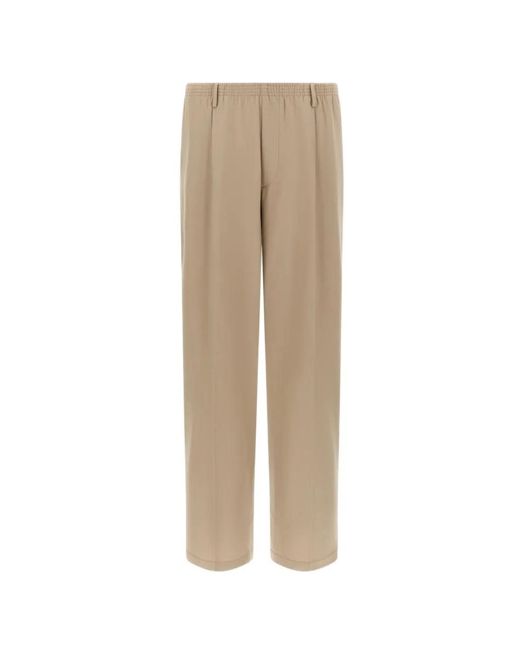 Cellar Door Natural Ezio Pleated Trousers for men
