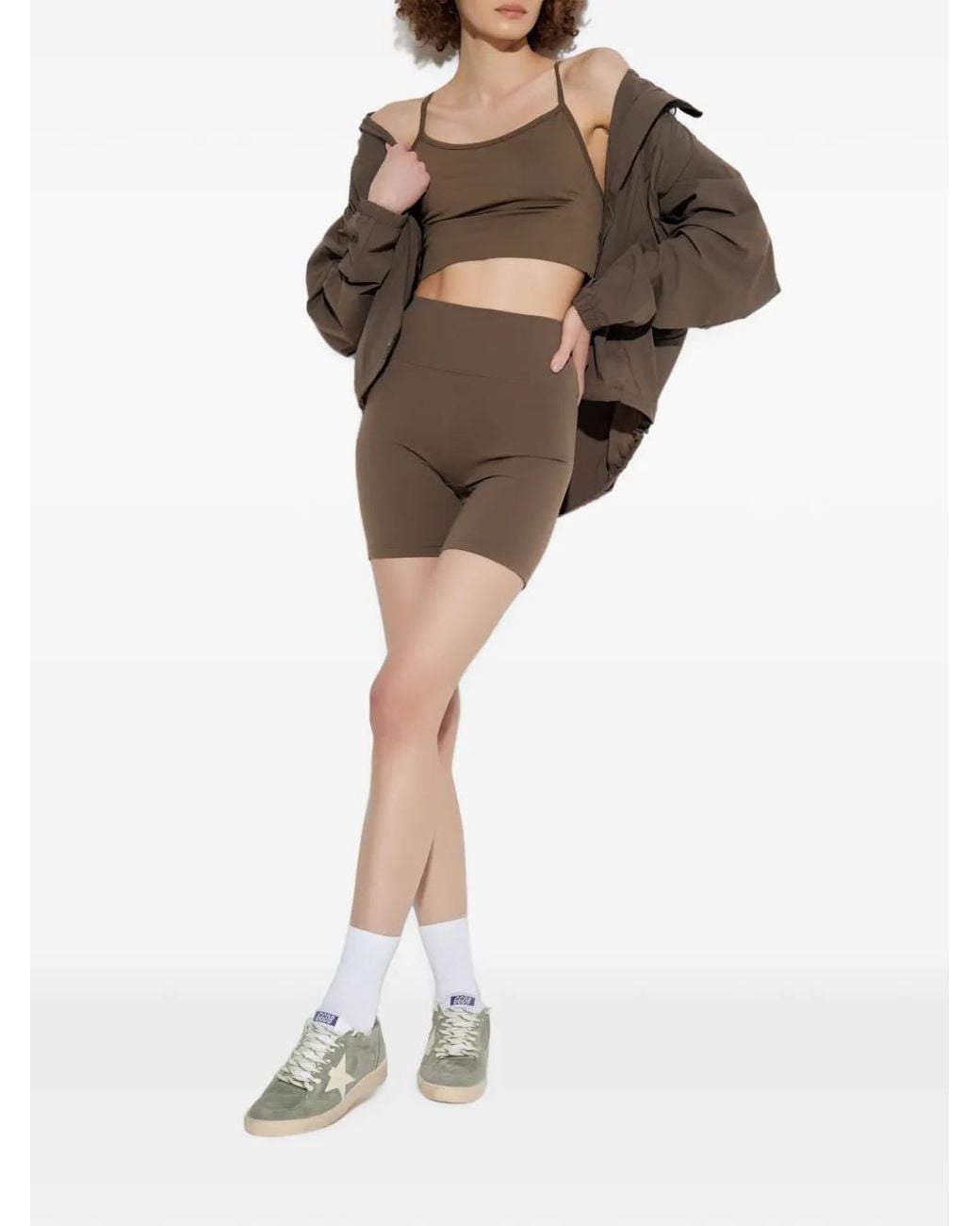 Rethinkit Studios Brown Hilde Cross-Back Top
