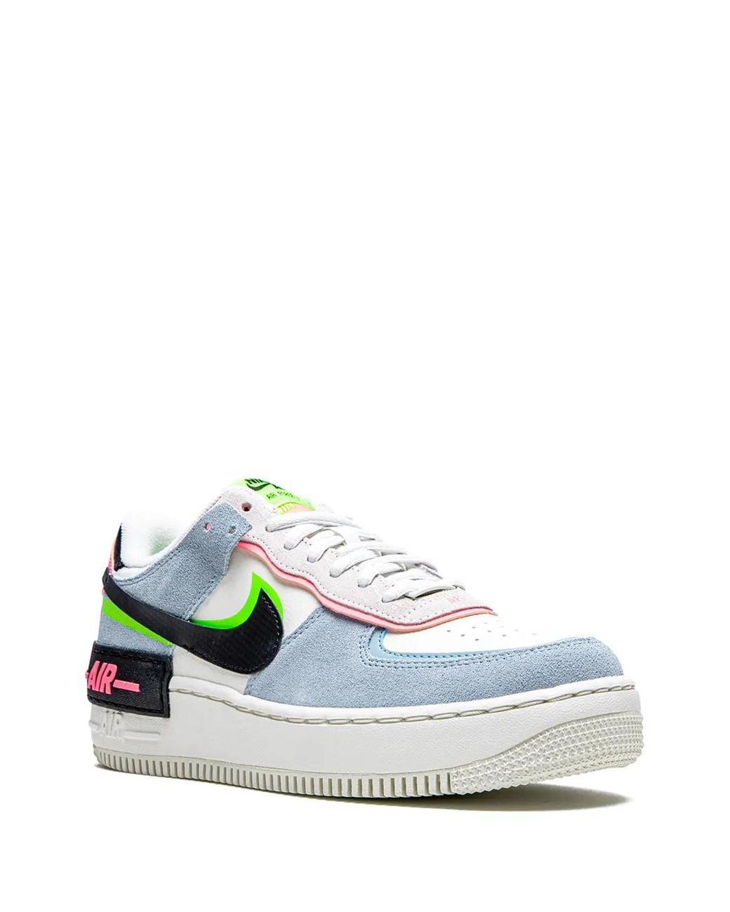 Nike Green Air Force 1 Shadow "Sunset Pulse" Sneakers