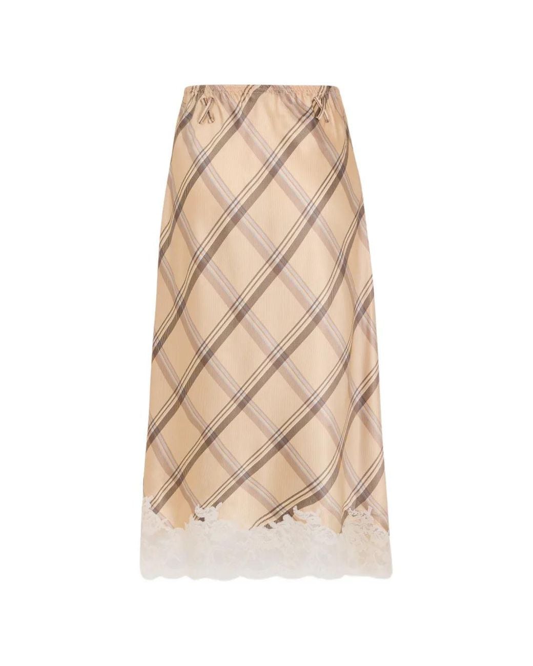 Rabanne Natural Midi Skirt
