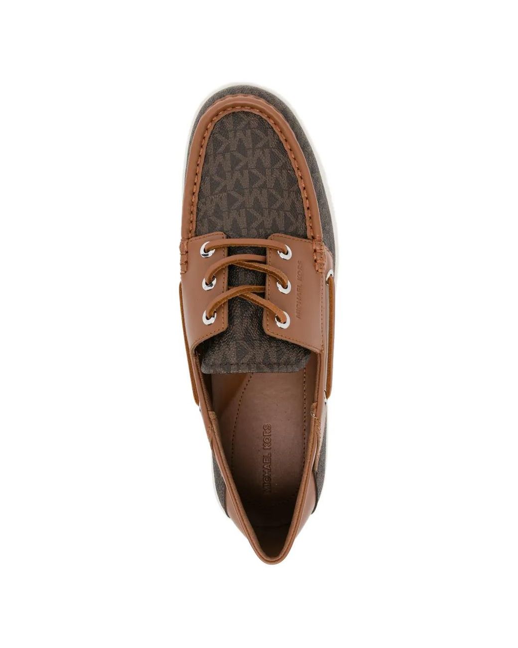 Michael Kors Brown Aiden Boat Shoes for men