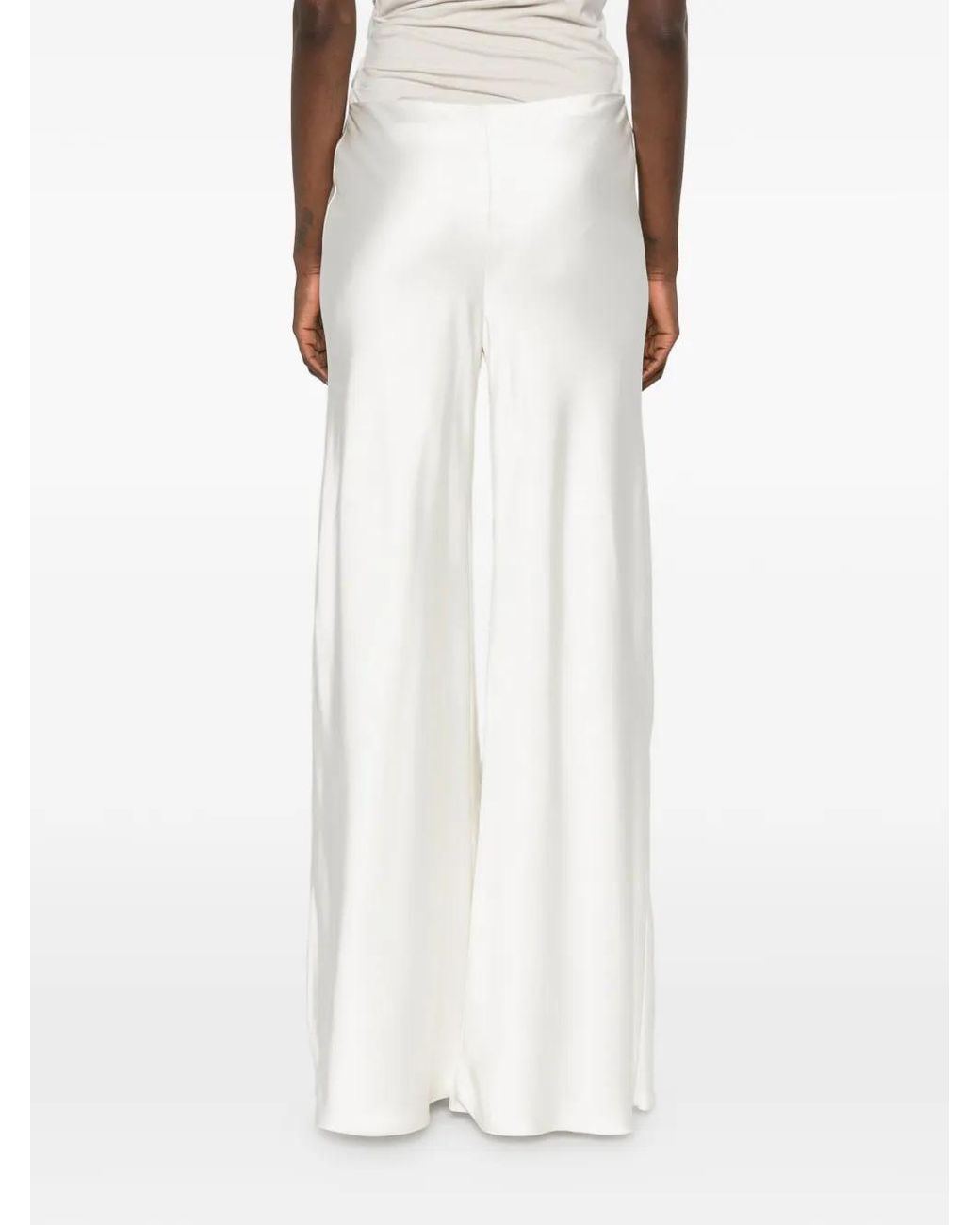 Norma Kamali White Elephant Bias Trousers