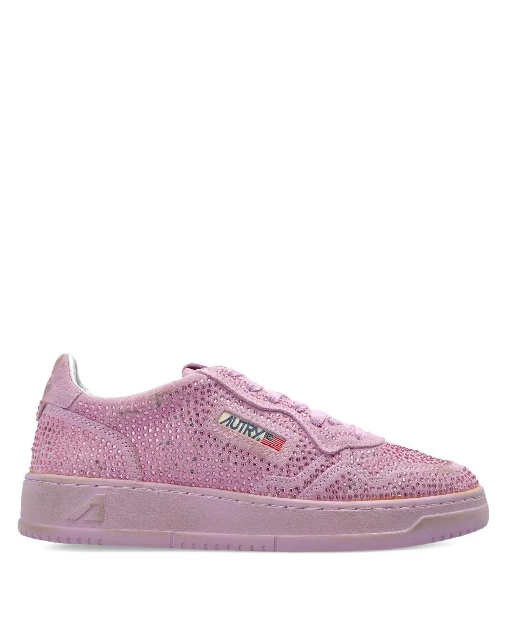 Autry Purple Medalist Low Sneakers
