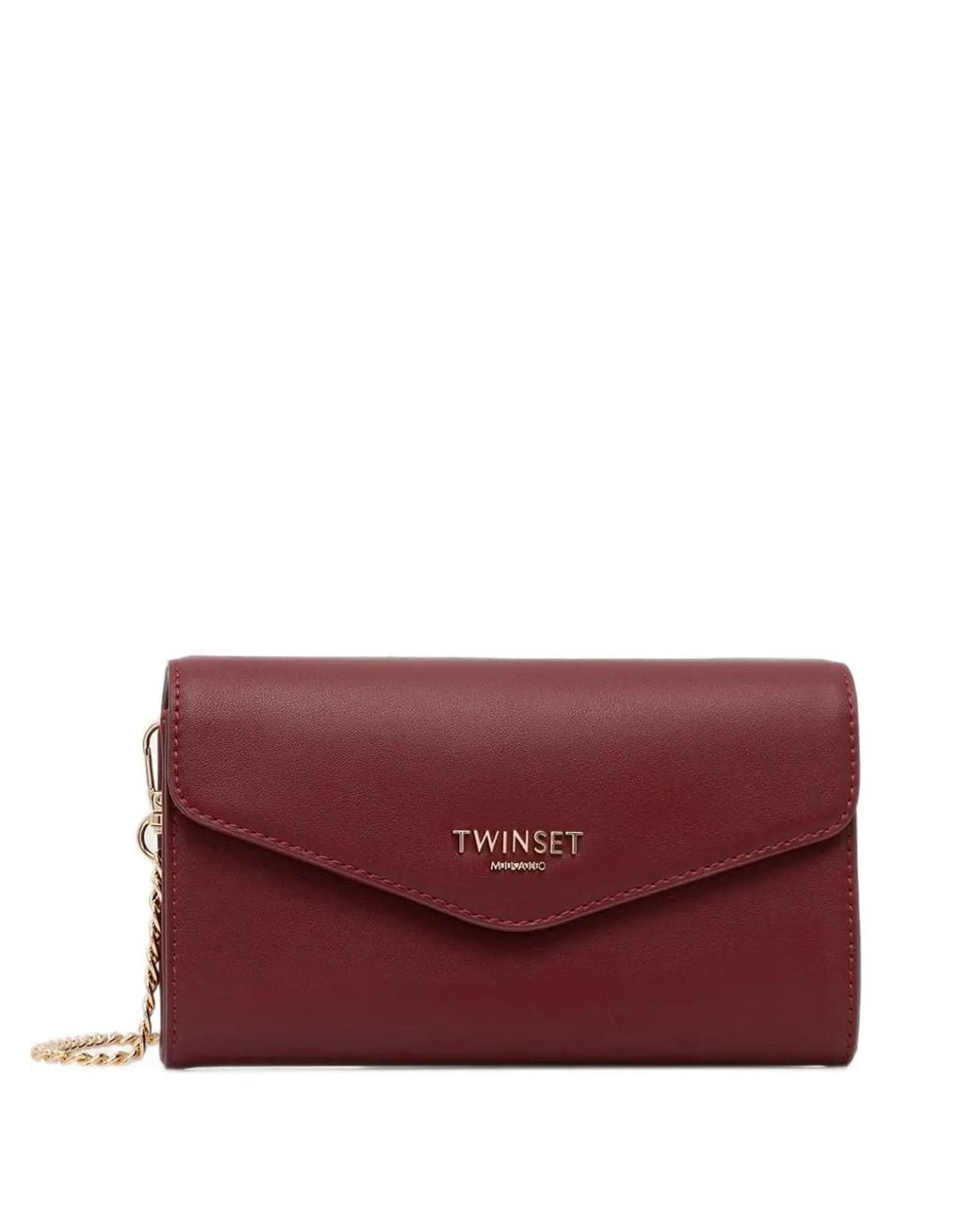 Twinset Purple Charm-Embellished Cross Body Bag
