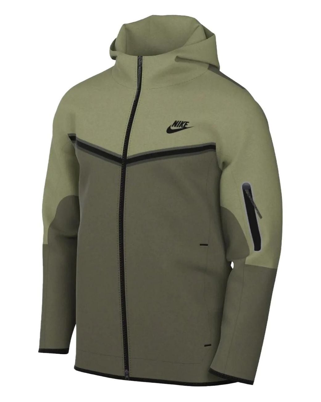 Nike Green Swoosh-Logo Detail Hoodie for men