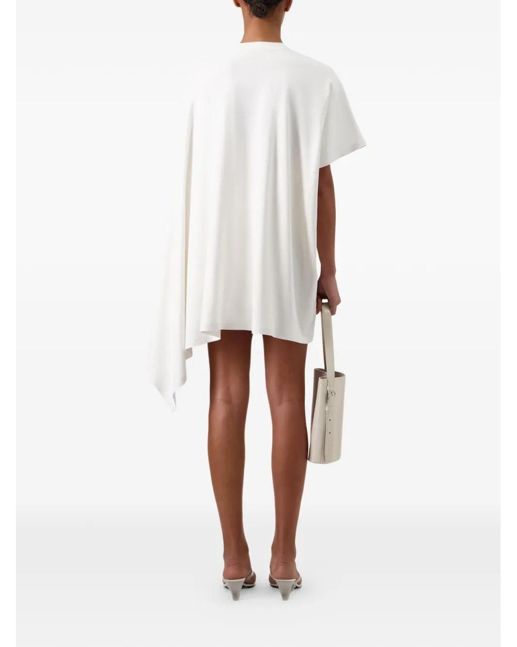 Coperni White Zero Waste Draped Dress