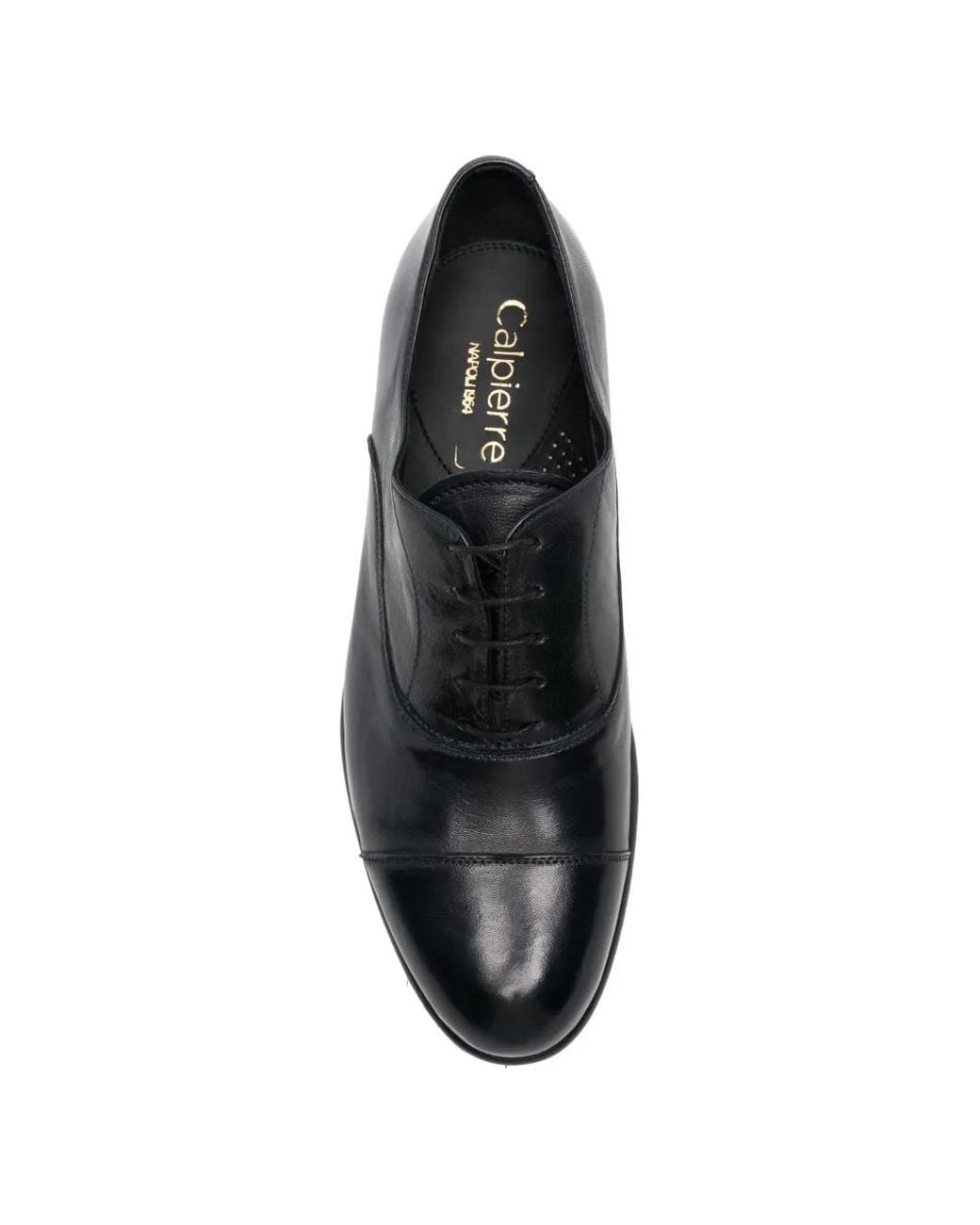 Calpierre Black Richelieus À Bout En Amande for men