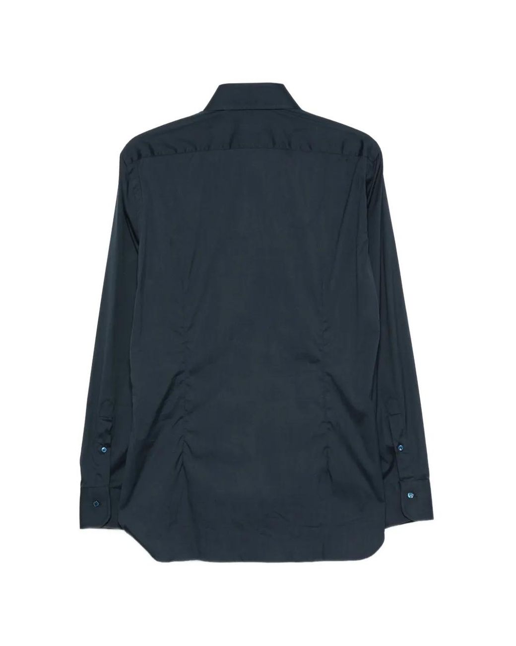 Barba Napoli Blue Point-Collar Button-Down Shirt for men
