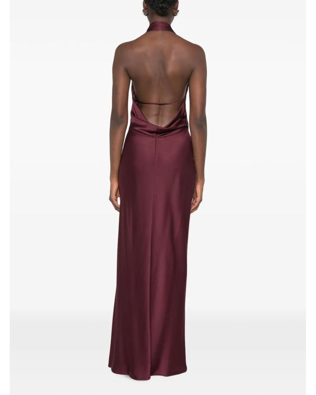 Jonathan Simkhai Purple Halterneck Maxi Dress