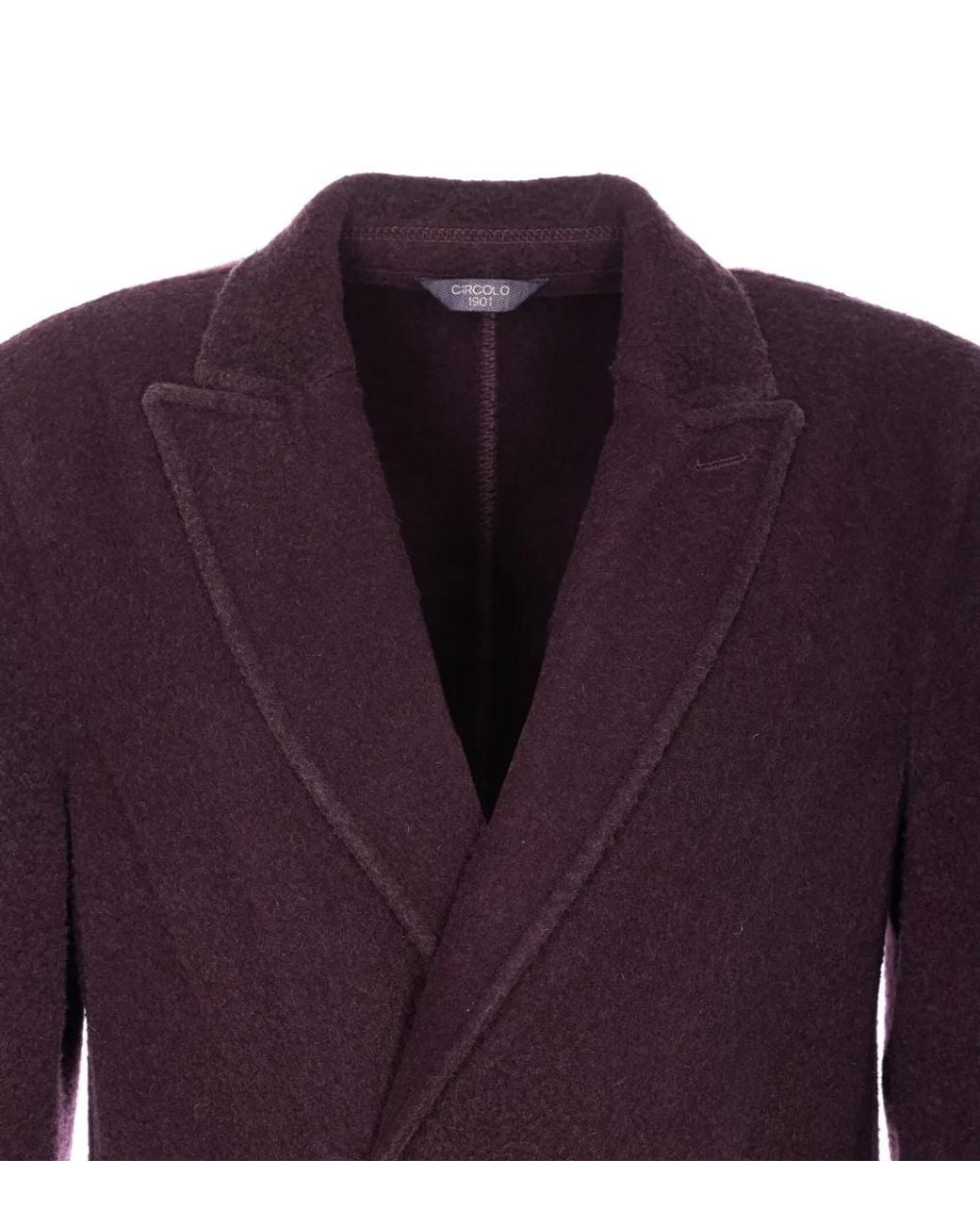Circolo 1901 Purple Double-Breasted Button Jacket for men