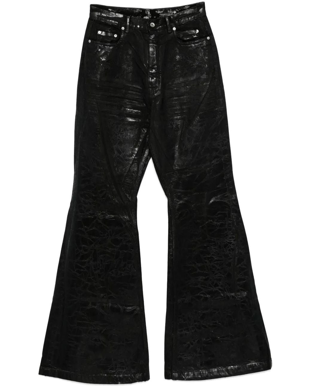 coating black flare denim bolan風 rick-owens-black-Bolan-Bootcut