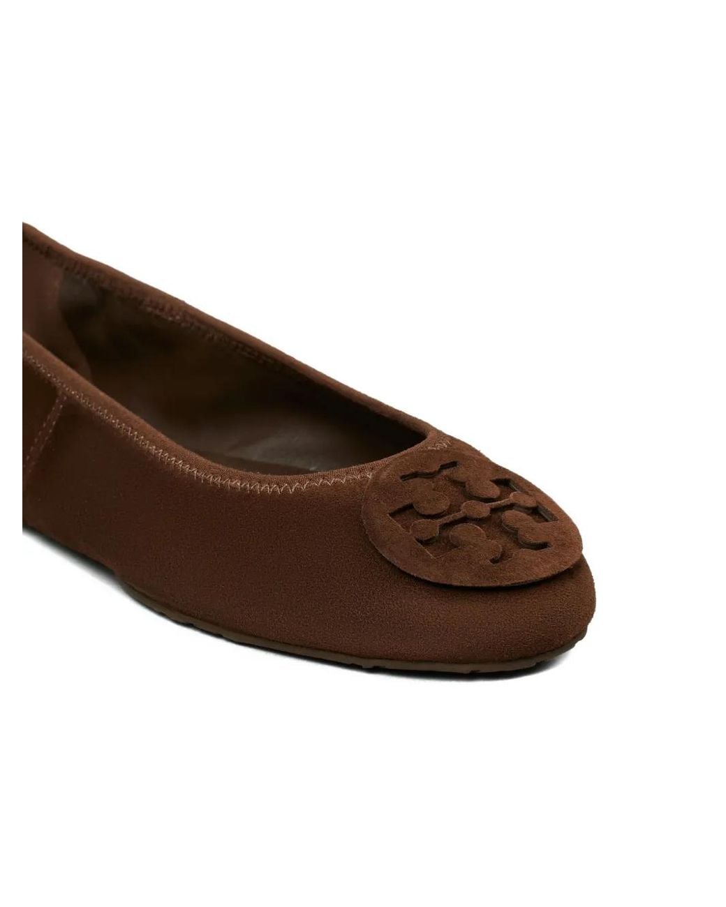 Tory Burch Brown Reva Travel Ballet
