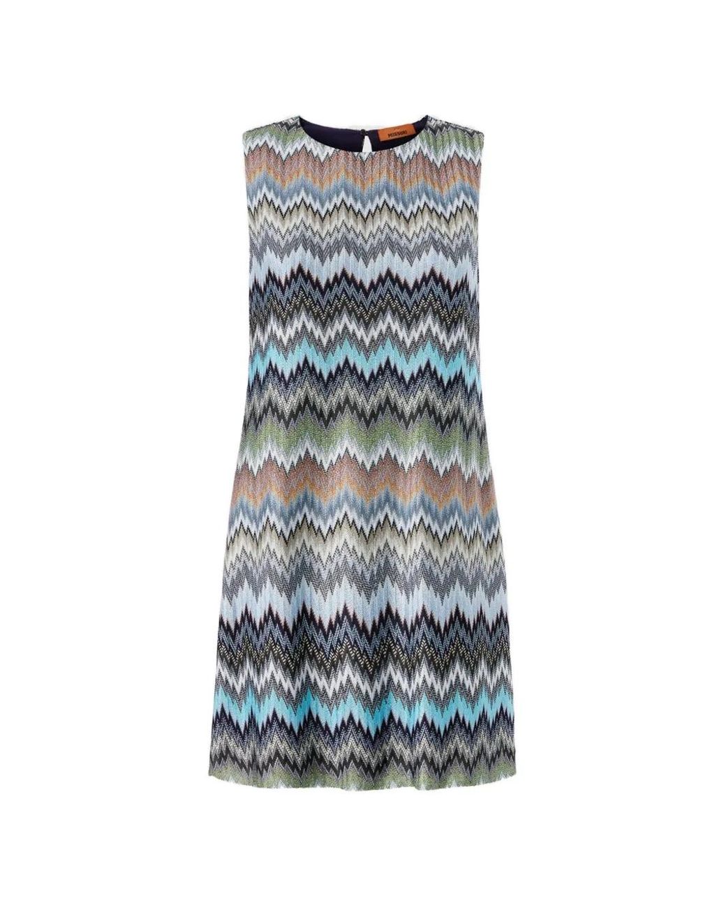 Missoni Gray Zig Zag Short Dress