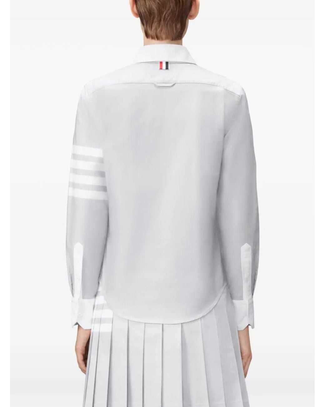 Thom Browne Button-Up Overhemd in het White