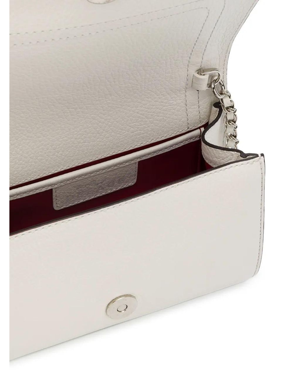 Delage White Jeanne Pm Clutch