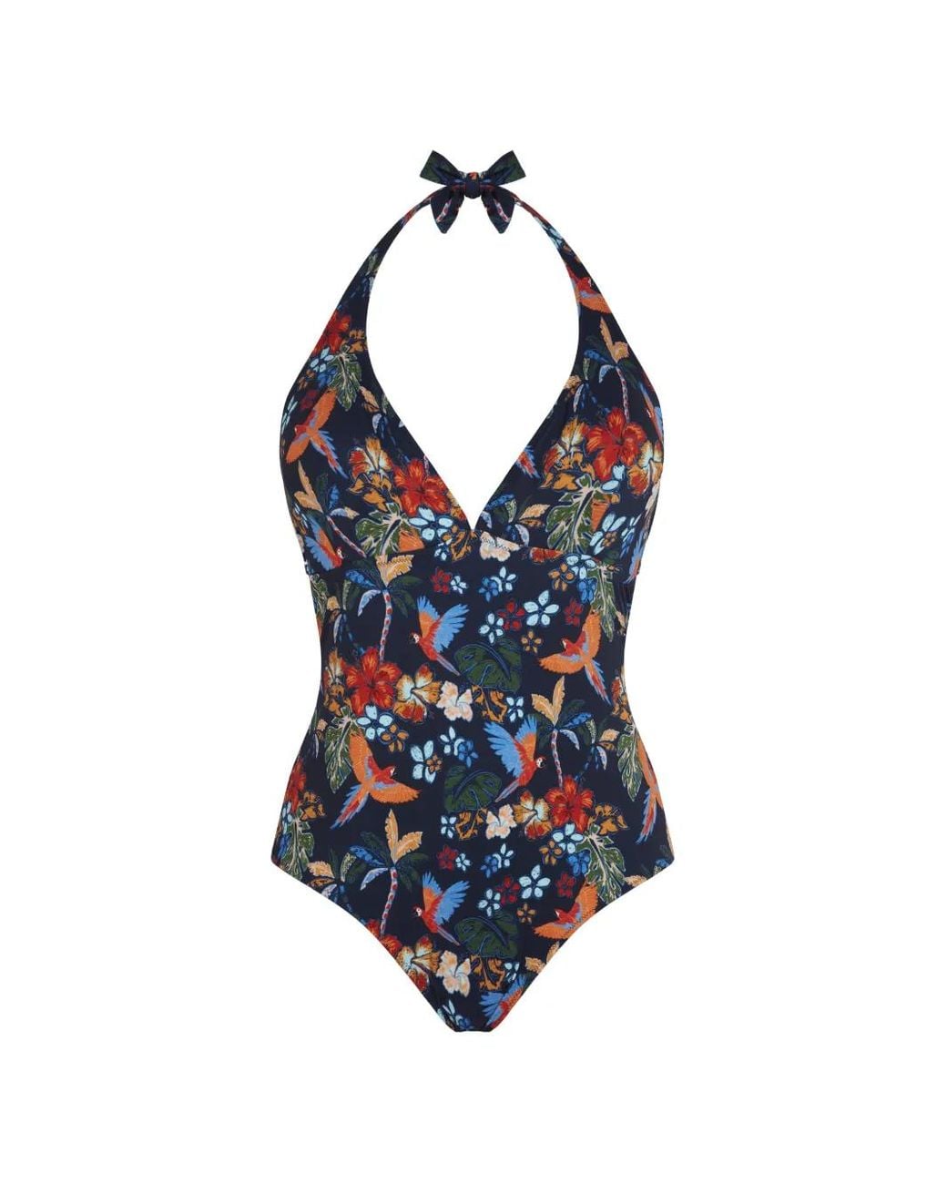 Vilebrequin Blue Salva Halterneck Swimsuit