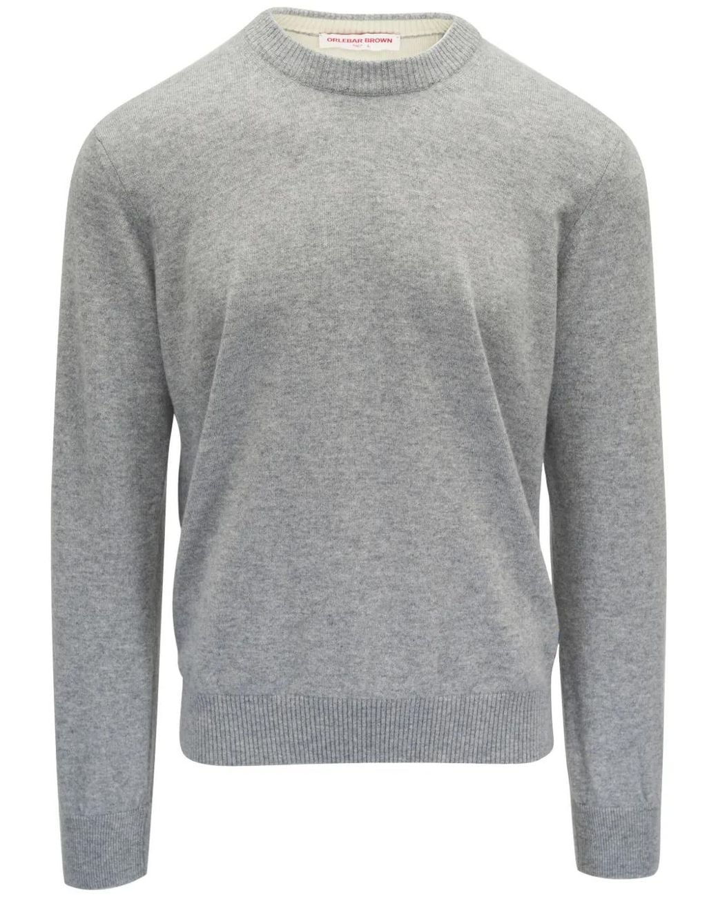 Orlebar Brown Gray Cashmere Jumper for men