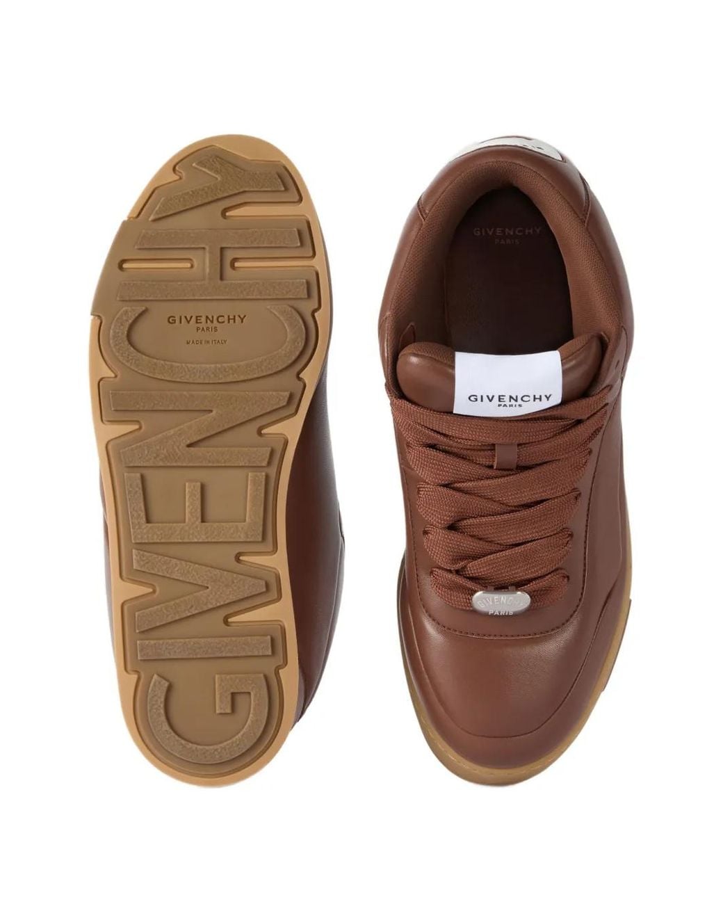 Givenchy Brown Puffy Yard Mid-Top Sneakers for men