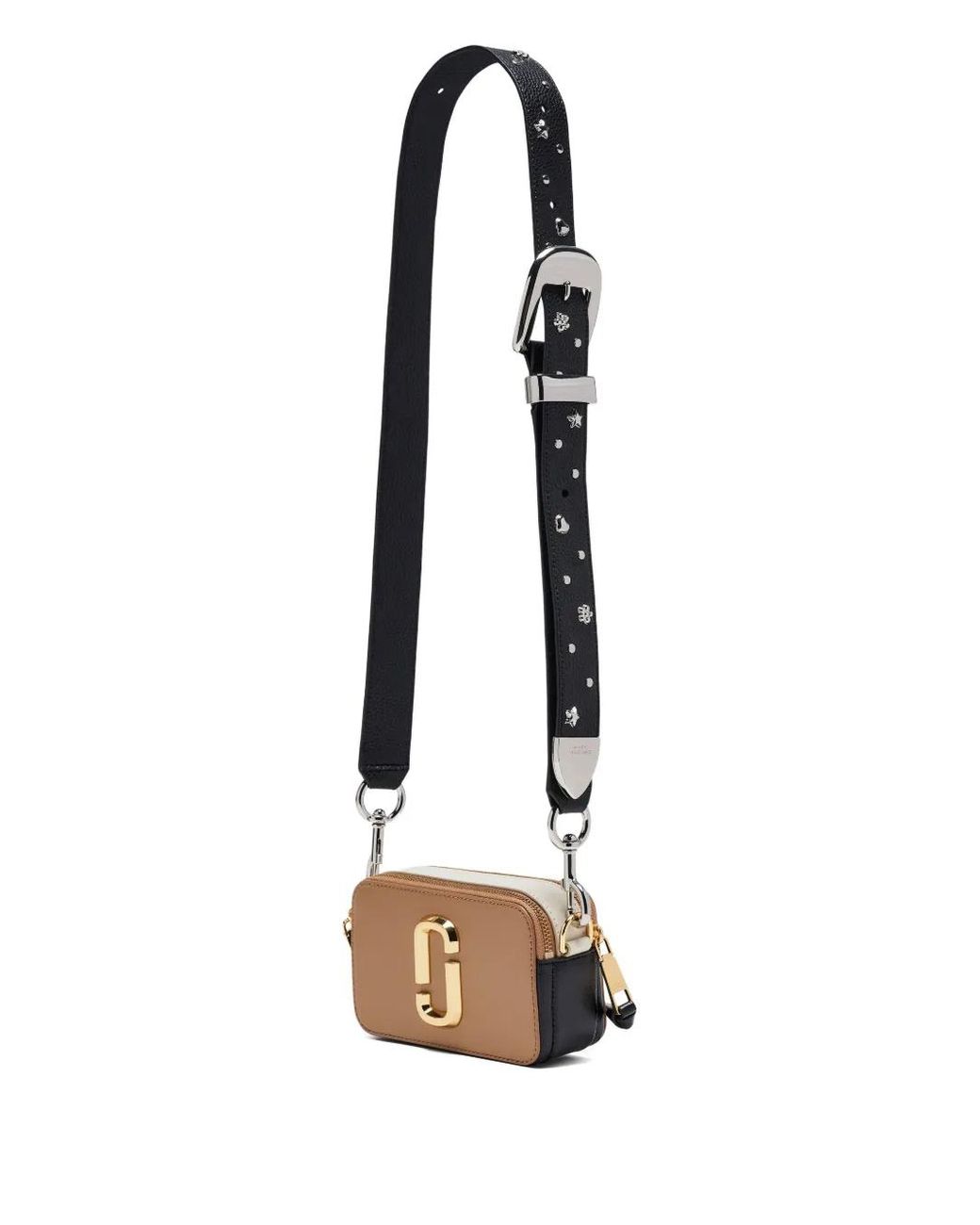 Marc Jacobs White Studs Leather Bag Strap
