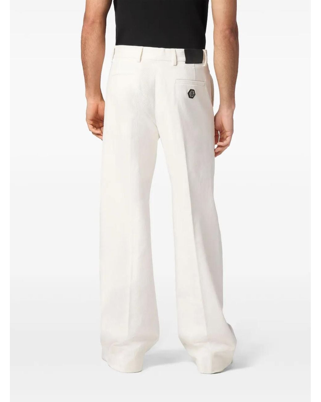 Pantalones Anchos Con Cinturón Philipp Plein de hombre de color White