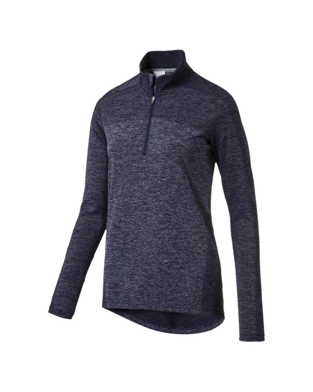 PUMA Blue Evoknit Seamless 1/4 Zip-Up Jacket