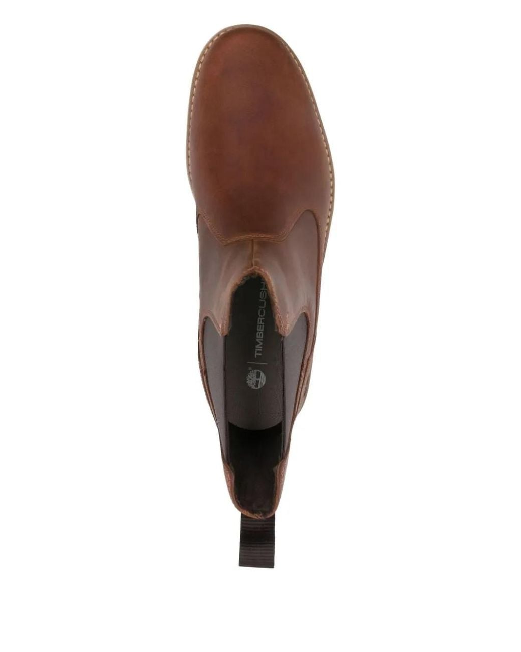 Timberland Brown Logo-Embossed Leather Boots for men