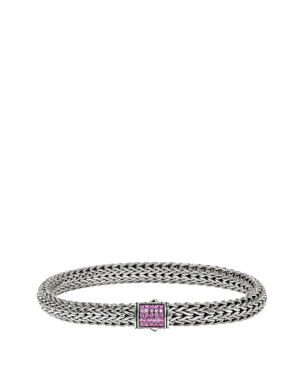 John Hardy Natural Bracelet Icon Orné De Saphirs