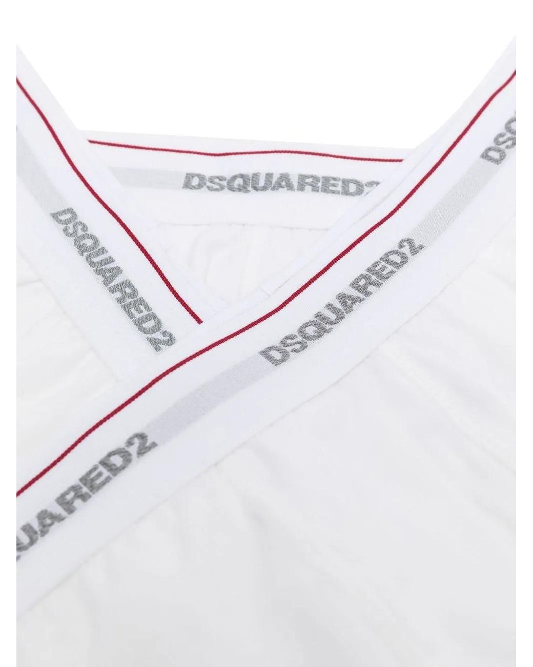 DSquared² Set Van Drie Boxershorts Met Logoband in het White voor heren