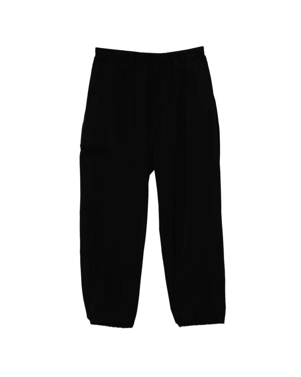 Yohji Yamamoto Black Gabardine Pocket Trousers for men