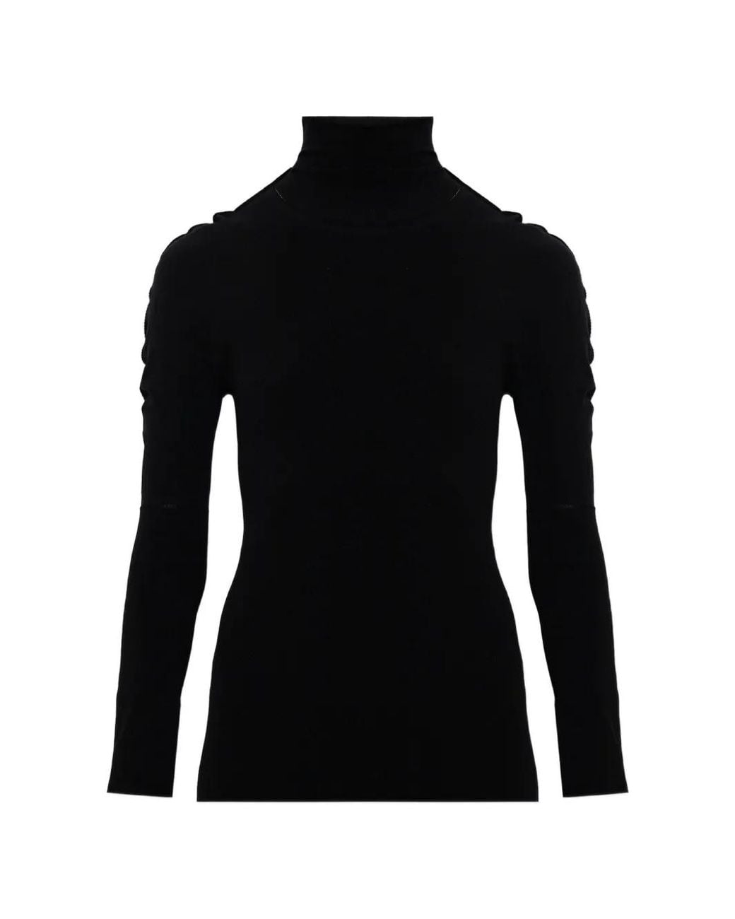 Pleats Please Issey Miyake Black A-Poc Skin Turtleneck Sweater