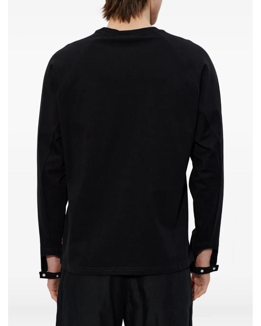 DIESEL Black T-Kristian Long-Sleeved T-Shirt for men