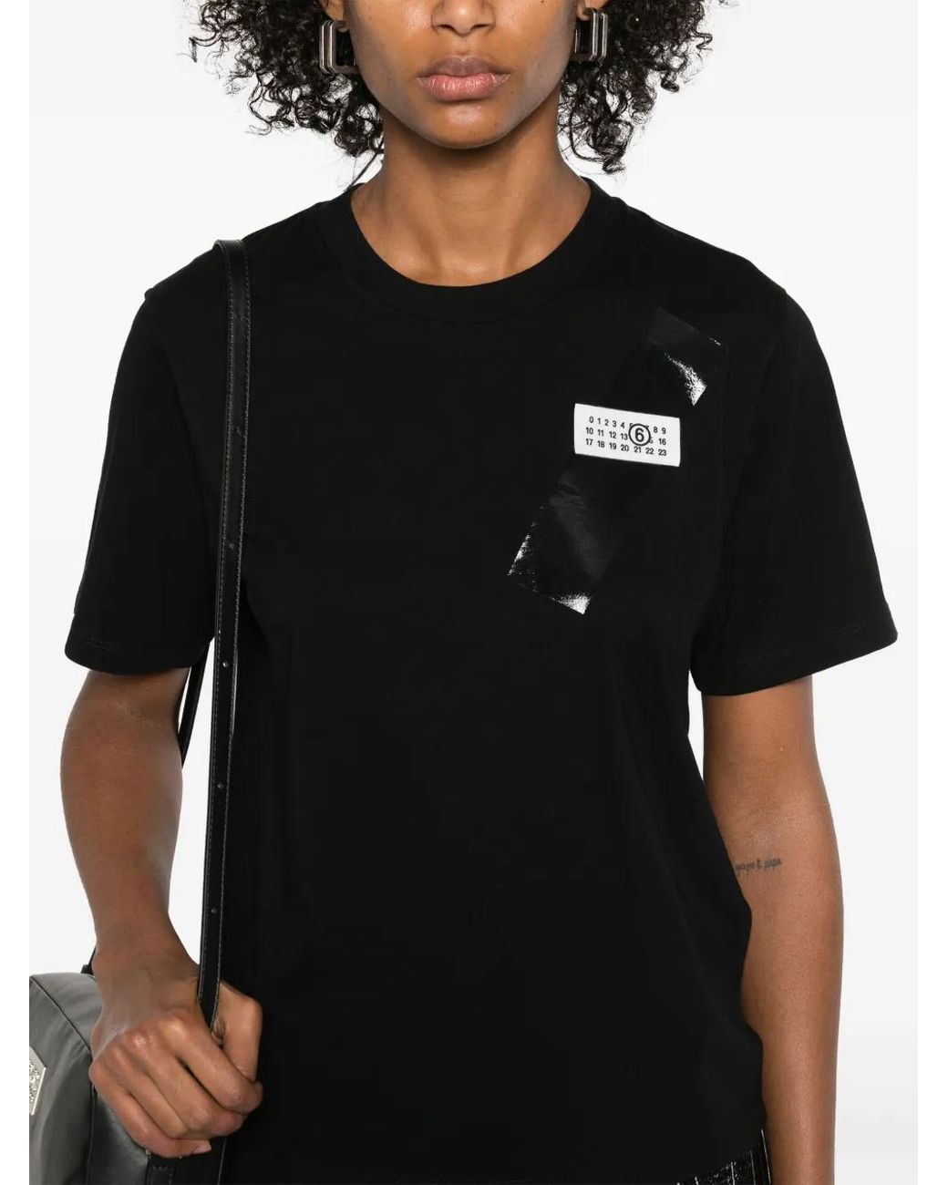 MM6 by Maison Margiela Black T-Shirts