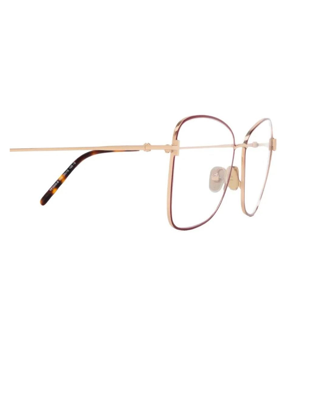 Tom Ford Red Geometric-Frame Glasses