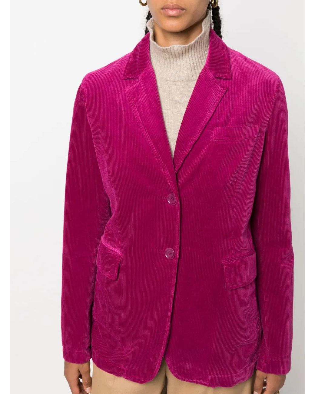 Blazer Con Tres Bolsillos Aspesi de color Pink