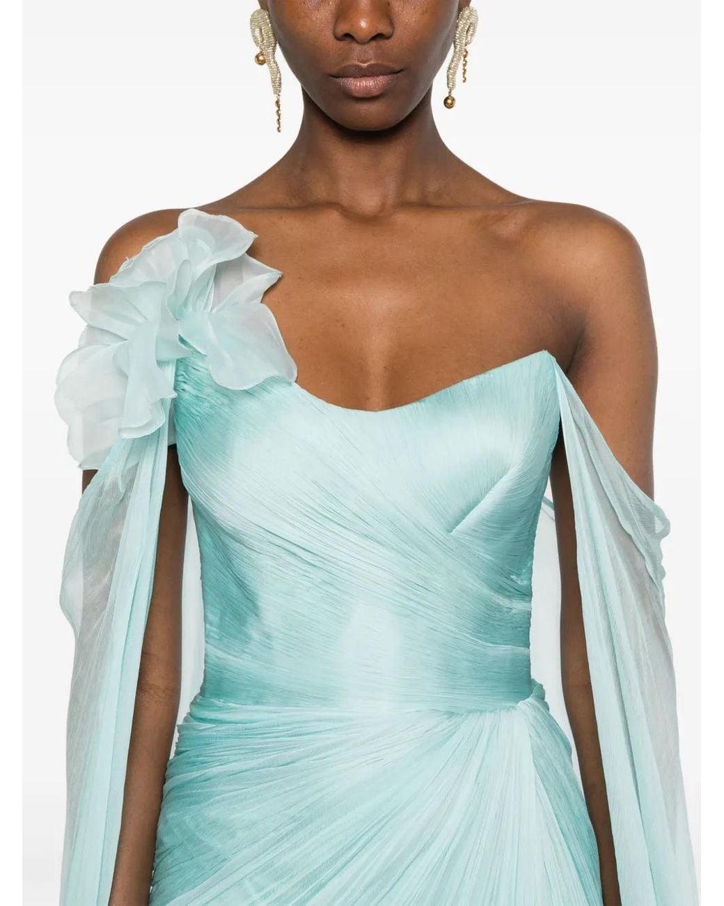 IRIS SERBAN Ariel Maxi-Jurk in het Blue