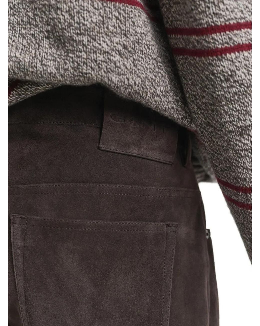 Mulberry Gray Suede Trousers for men