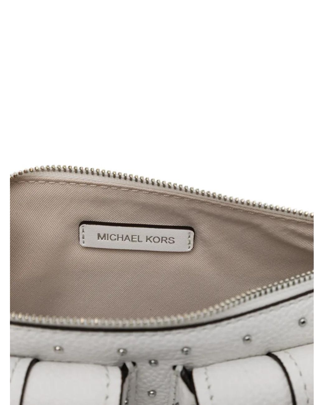 MICHAEL Michael Kors White Small Zoe Shoulder Bag