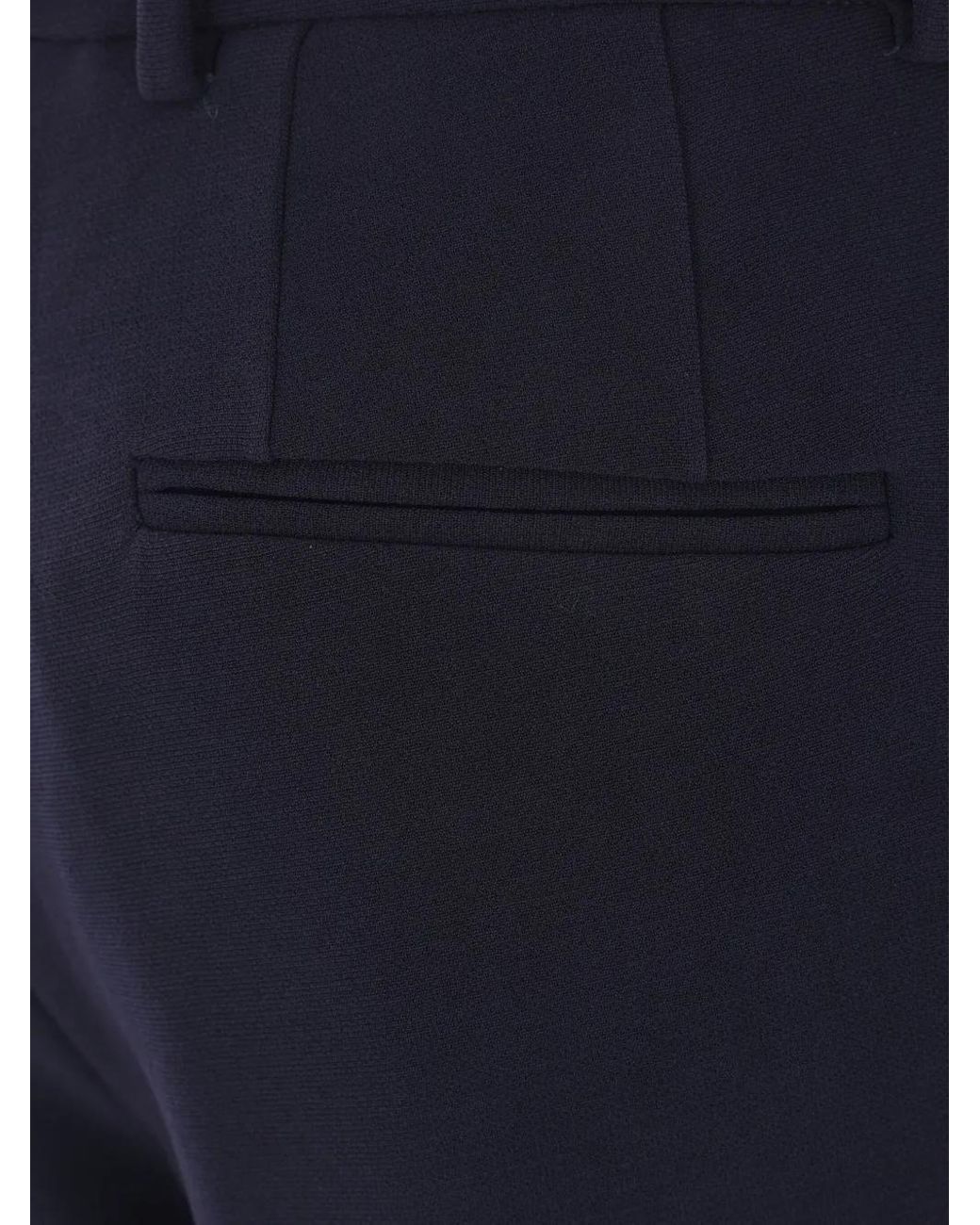 Alberto Biani Blue Central-Crease Flared Trousers
