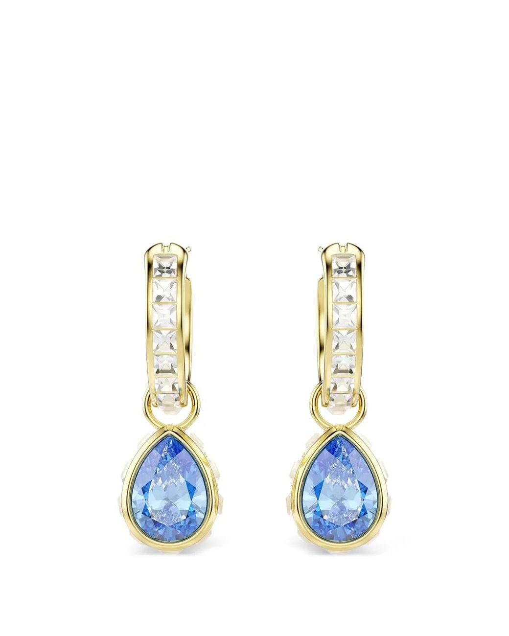 Swarovski Blue Chroma Drop Earrings