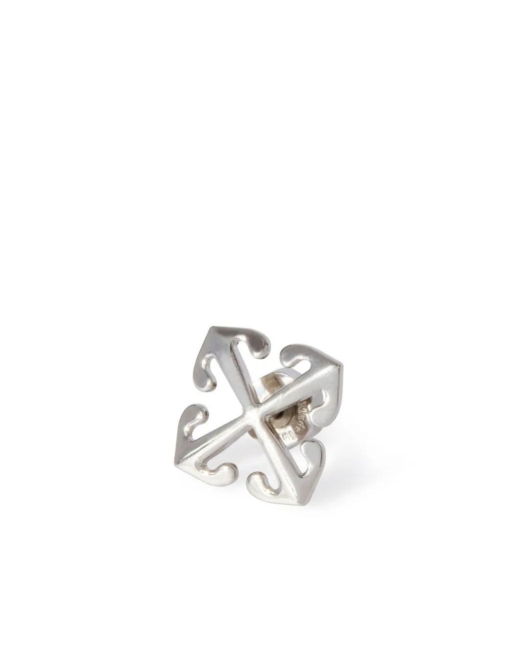 Off-White c/o Virgil Abloh White Arrow Stud Single Earring for men