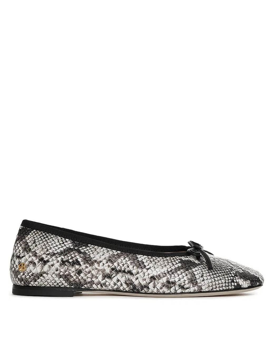 Anine Bing Gray Jamie Bow Flats