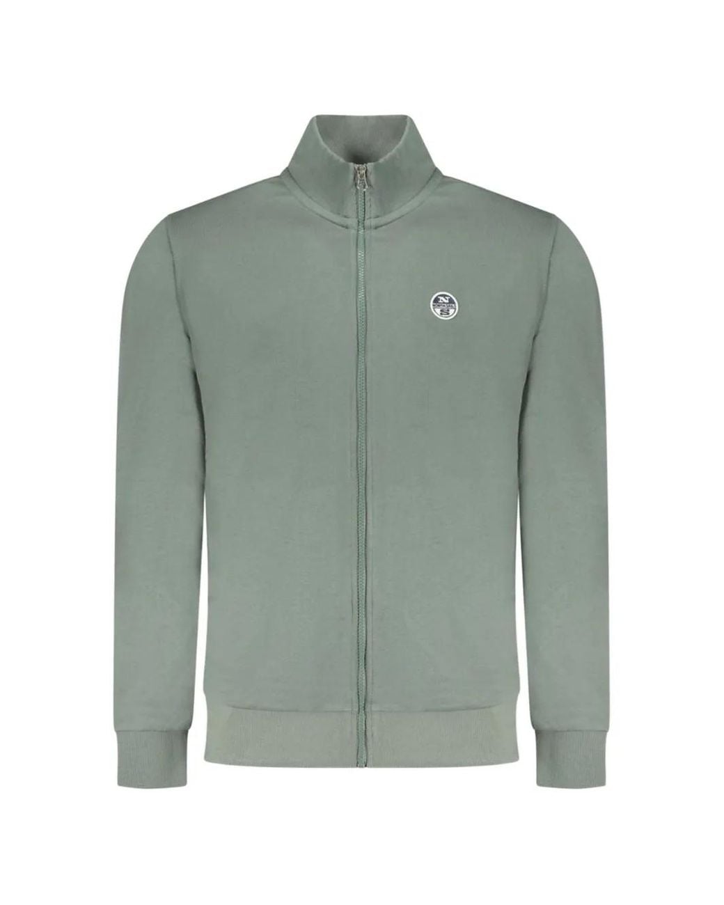 North Sails Green Sweat Zippé À Logo for men