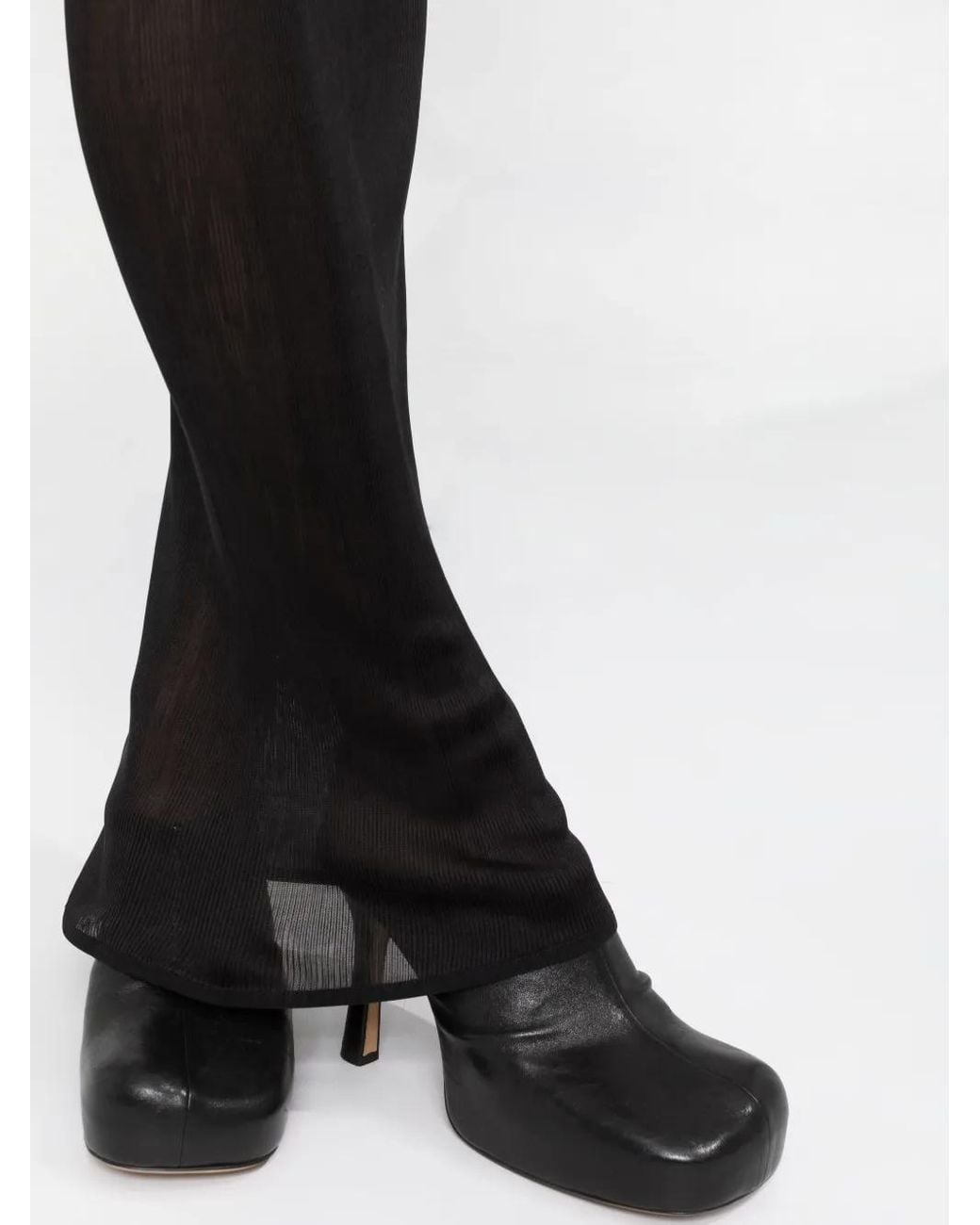 Givenchy Black Ribbed-Knit Sleeveless Dress