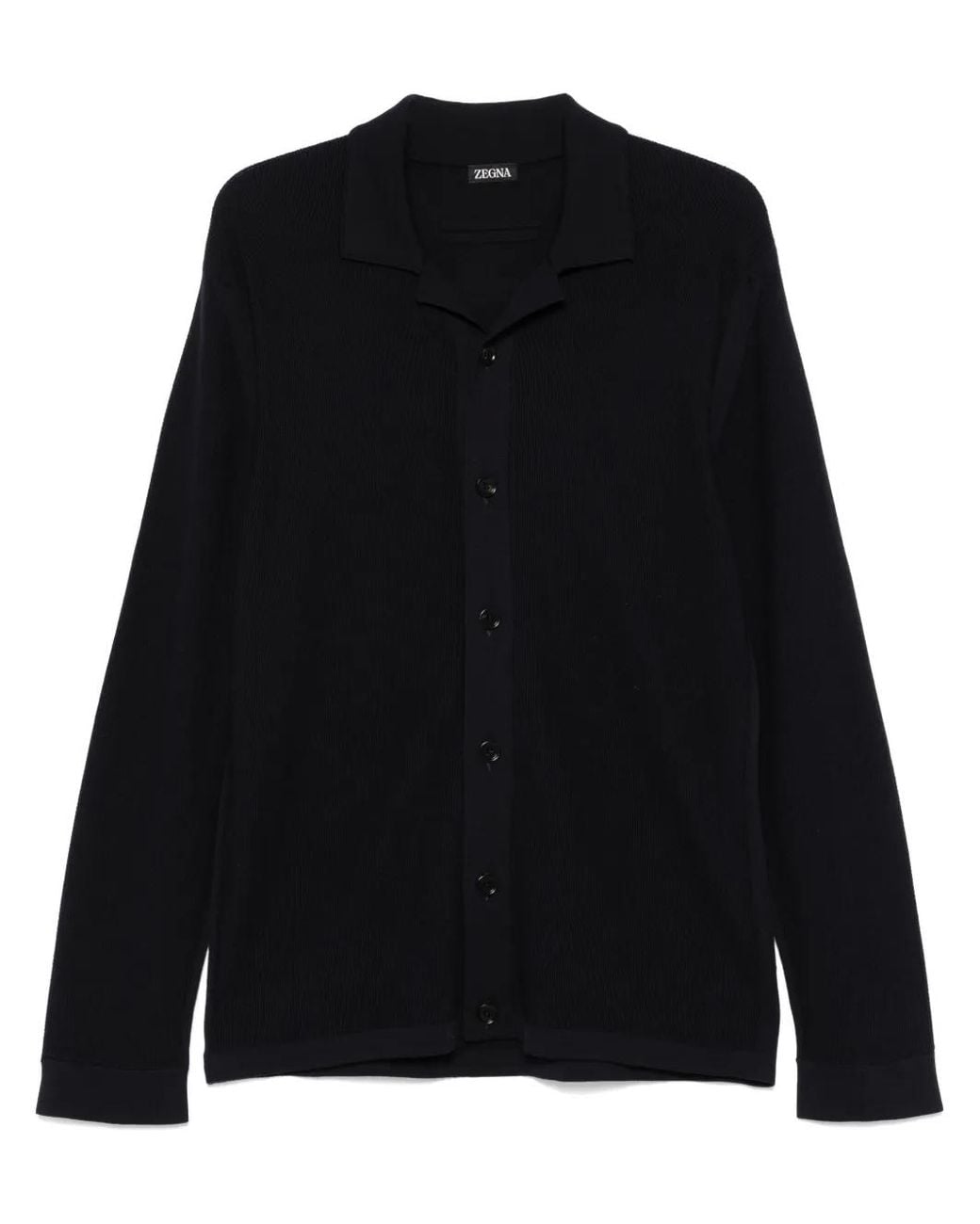 Zegna Black Wool Shirt for men